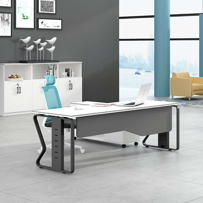 Office Furniture Manufacturers - Scrivania Direzionale Moderna in Legno Massello,