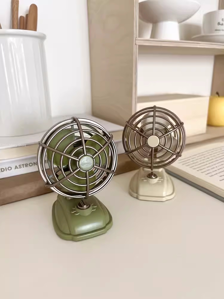 Office Furniture Equipment - Ventilatore da tavolo retrò con ricarica