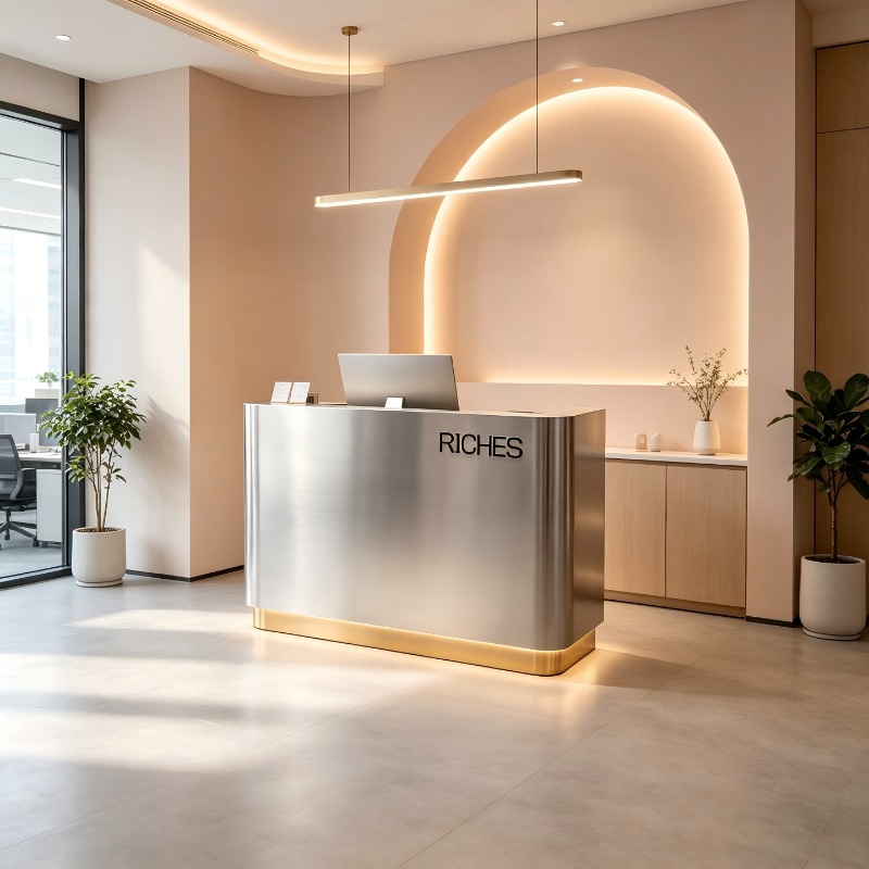 Bancone Reception in Acciaio I - Office Furniture Company recensione e prezzo