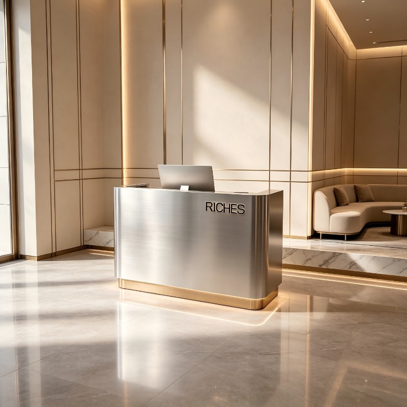 Bancone Reception in Acciaio I - Office Furniture Company recensione e prezzo