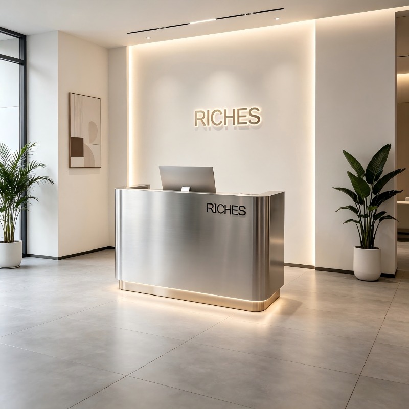 Bancone Reception in Acciaio I - Office Furniture Company recensione e prezzo